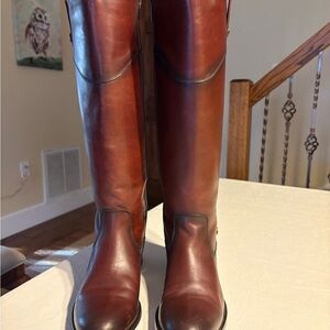 Frye Melissa Tab Tall Extended Calf Boots 8.5M